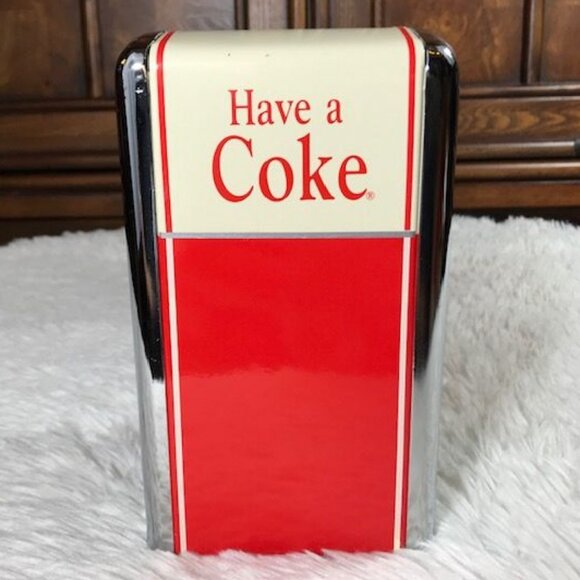 Vintage Coca-Cola 'Have a Coke' Metal Arch Top Napkin Dispenser - Picture 2 of 9